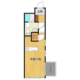 Mシャトーオーク【1階】の間取り