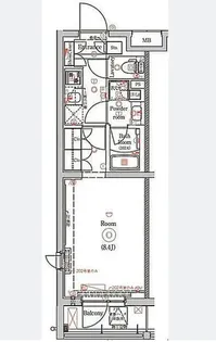 ガリシア東十条South【1階】の間取り