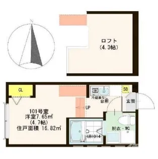 ハーモニーテラス西加平【1階】の間取り