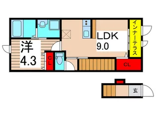 Grandeur東綾瀬【2階】の間取り