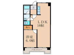 レジデンス鋲賀【2階】の間取り