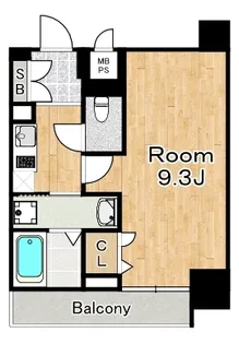 アドバンス大阪ソルテ【4階】の間取り