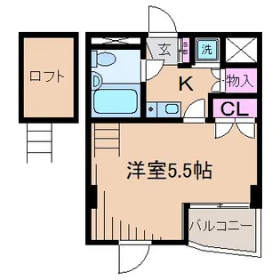 ジョイフル元住吉【4階】の間取り