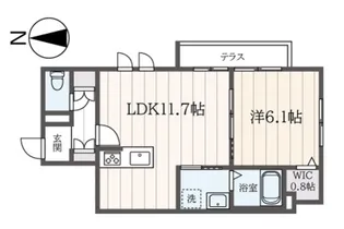 カーサビアンカ学芸大学【1階】の間取り