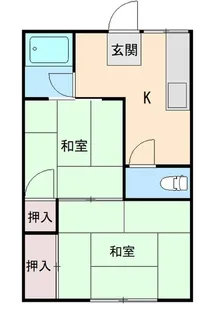 荒井荘【2階】の間取り