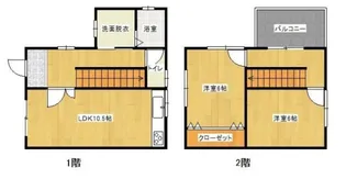 奈良県奈良市法蓮町【一戸建】の間取り