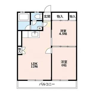 グローリオ石和【3階】の間取り