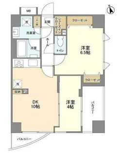 パークフラッツ芝浦【9階】の間取り
