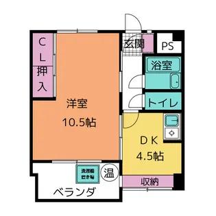 ハッピービル【4階】の間取り