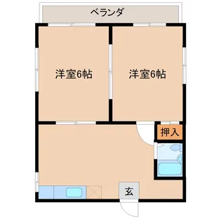 サンハイツ駅南【2階】の間取り