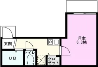 クレア蕨【2階】の間取り
