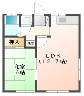 グリーンコーポ・トミナガ(ゼロ賃貸)【1階】の間取り