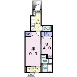 モデルヌ・チャイ【1階】の間取り