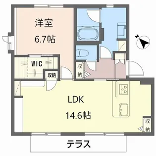 グリーンハイツ高塚【1階】の間取り