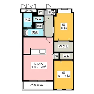 アーバンヒルズV【3階】の間取り