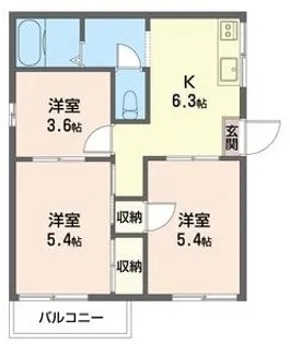 ハイツ東【2階】の間取り