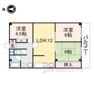 サニーコート山本【2階】の間取り