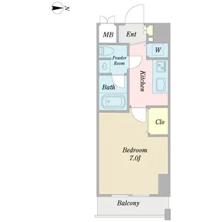 プロシード金山【4階】の間取り