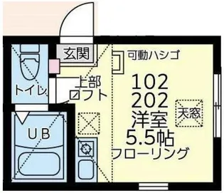 ユナイト星川フレンチクルーラー【1階】の間取り