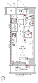 RELUXIA横濱西【7階】の間取り