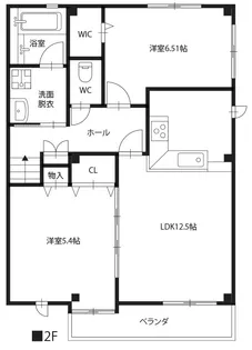 ピース・ウィステリア B棟【2階】の間取り