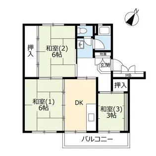 UR北本【5階】の間取り
