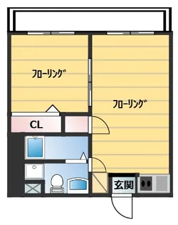 サンパレス【3階】の間取り