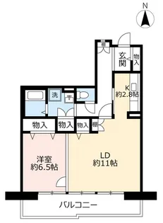 URリビエール関目【5階】の間取り