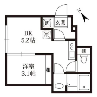 ラフティーヌ・ステラ北小金【1階】の間取り