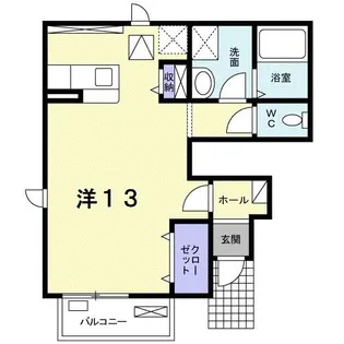 アンクルールA【1階】の間取り