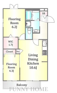 パティオ高井戸A【2階】の間取り