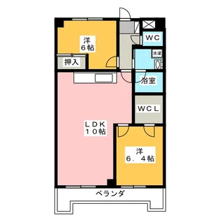 グレース上社【1階】の間取り