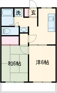 ベルメゾン桜上水【2階】の間取り