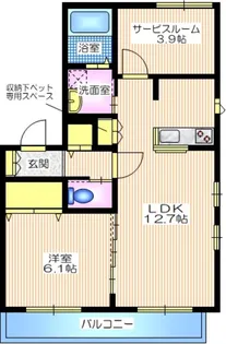 クレール逗子【3階】の間取り