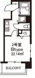 スカイコート日本橋浜町公園【4階】の間取り