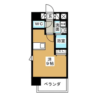 プレサンス名古屋駅前【11階】の間取り