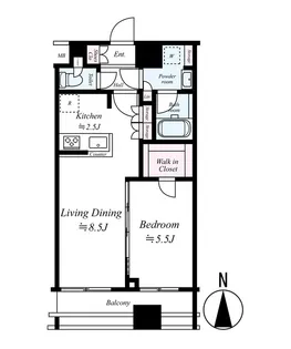 プレール・ドゥーク蔵前【7階】の間取り