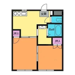 みどりハイツ【2階】の間取り