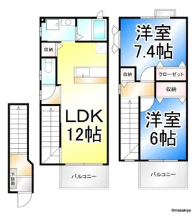 グレイスハイランド Bの間取り