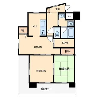 ラフィーネ篠崎【5階】の間取り