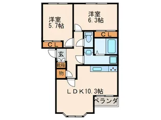 マルベリ-N【1階】の間取り