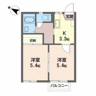 コーポ・パル【2階】の間取り