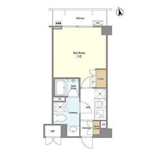 サンハイム雪が谷大塚【3階】の間取り
