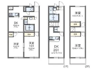 レオパレスグリーンウッドII【1階】の間取り