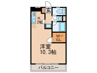 OS・SKYマンション鹿子【2階】の間取り