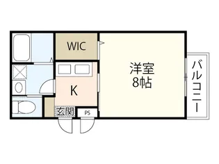 ルーク庚午北【1階】の間取り