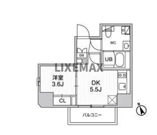 SYFORME江戸川橋【8階】の間取り