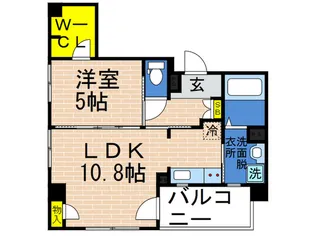 カサベルデみやこ【8階】の間取り