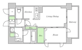 Verdure江坂広芝町【7階】の間取り