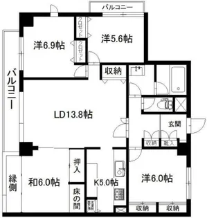 グランフォルム【3階】の間取り